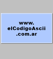 el Codigo ASCII .com.ar